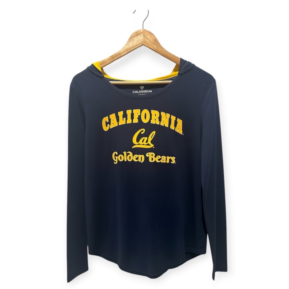 Colosseum California Golden Bears Hoodie Navy Blue Medium